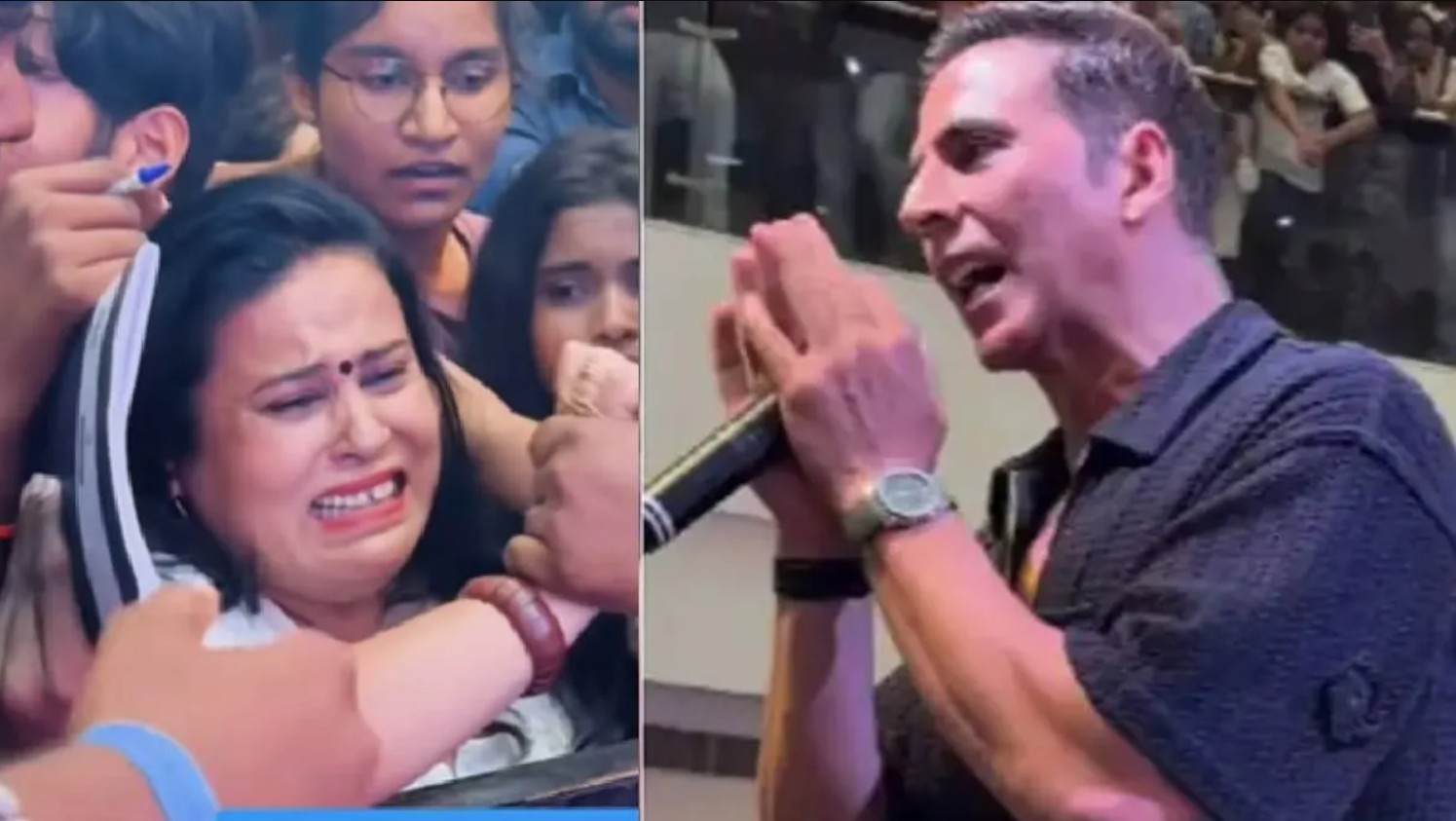 'हाउसफुल 5'के इवेंट में बेकाबू हुई भीड़, चीख पड़े बच्चे-महिलाएं