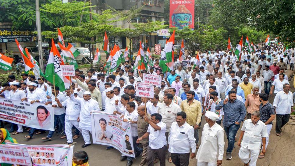 कांग्रेस का देशभर में ED ऑफिस के बाहर प्रदर्शन