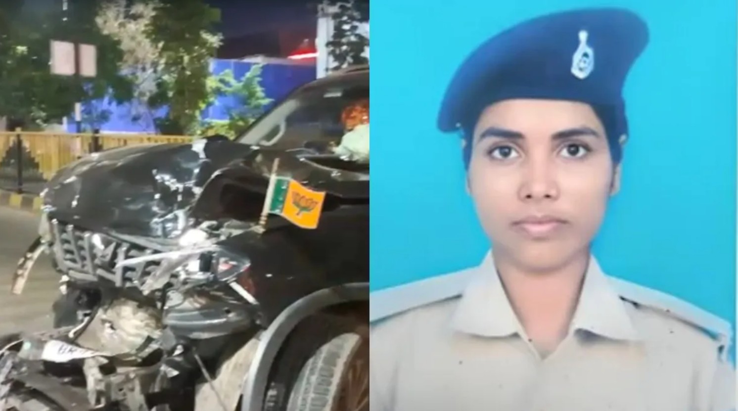 वाहन चेंकिंग कर रहे थे पुलिसकर्मी, तभी तेज रफ्तार कार ने मारी टक्कर, 1 की मौत