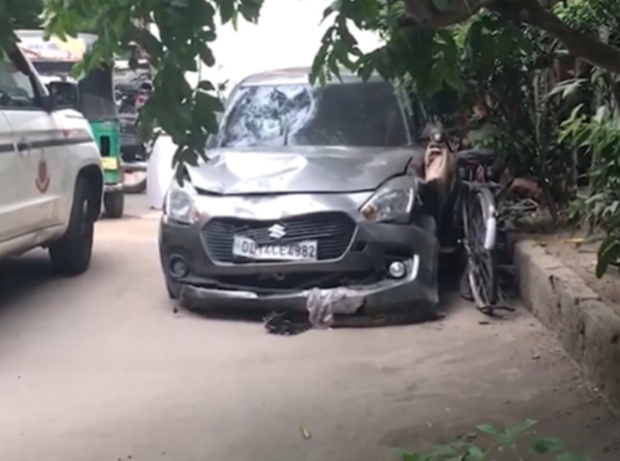 दिल्ली में टीनेजर ने कार से दो को कुचला, मौत:नशे में साइकिल सवारों को टक्कर मारी