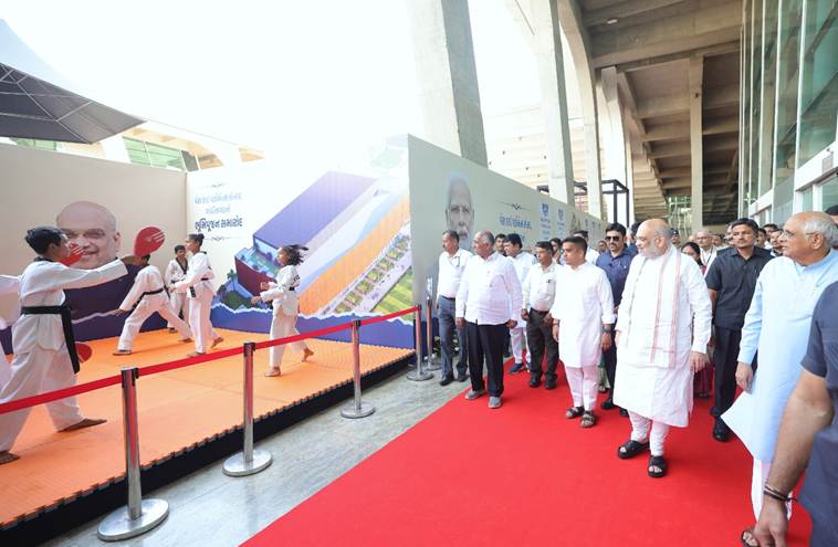 केंद्रीय गृह मंत्री अमित शाह ने गांधीनगर में हाई परफॉर्मेंस स्पोर्ट्स सेंटर का किया शिलान्यास